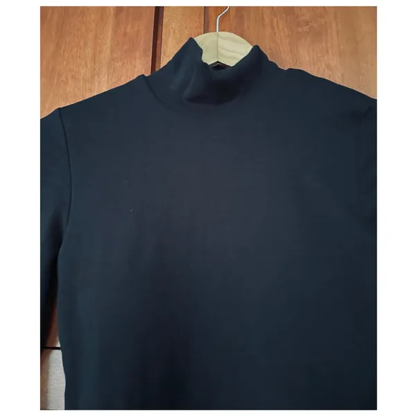 OGL Brami Top Turtleneck Long Sleeve Eco Mousse Black Size Small NEW - Image 2