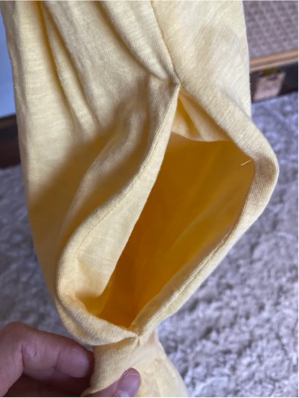 Old Navy Mini Dress Butter Yellow Coastal Cottagecore Tiered S Soft Quiet Luxury - Image 4