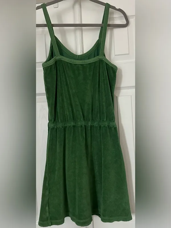 Suzie Kondi The Dita Beach Terry Tank Mini Dress Green size small - Image 2