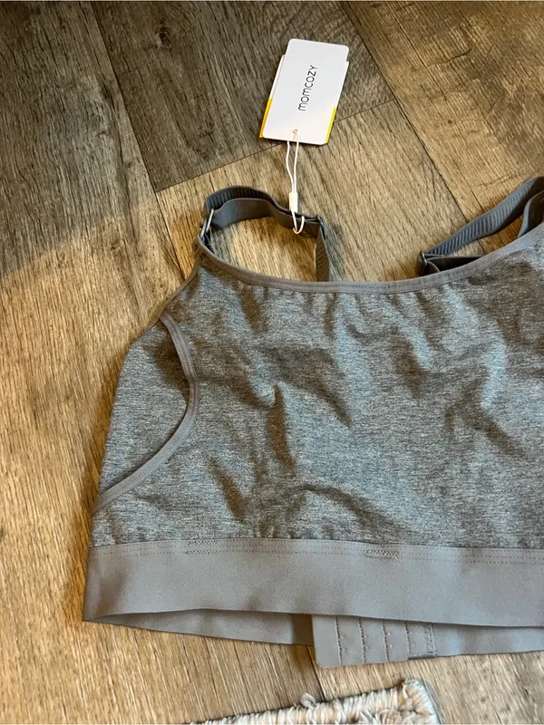 NWT momcozy Gray Maternity/Nursing Bra -‎ Seamless Comfort - Image 4