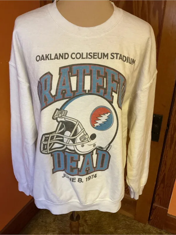 Junk Food Clothing Grateful Dead Oakland Coliseum 1974 Sweatshirt Oversized - Image 5