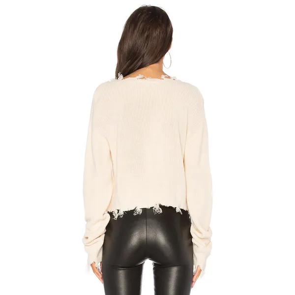 Revolve Lovers and Friends Prospect Sweater Cream Size XS - Image 2