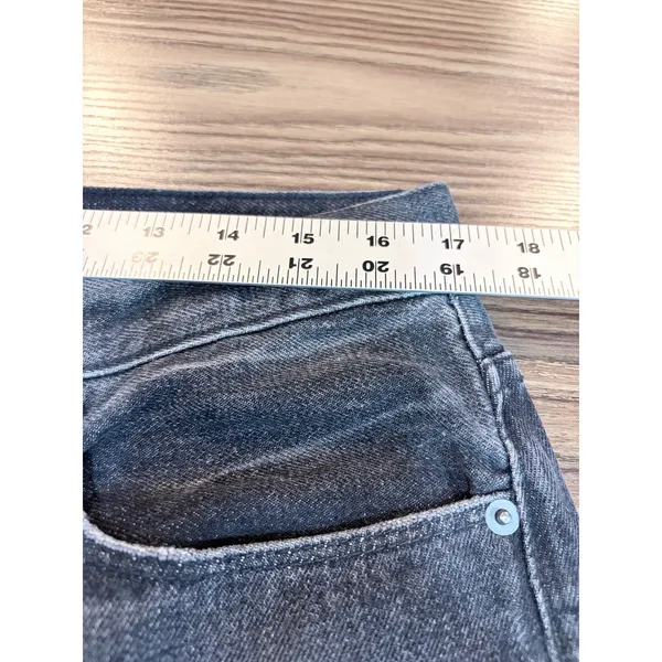 FRAME Denim Gray Wash Wide Leg‎ High Rise Jeans Size 32 Los Angeles - Image 7