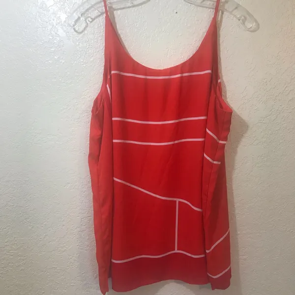 Reitmans spaghetti strap tank top SZ L Orange Size L - Image 2