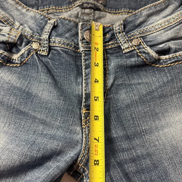 Silver Jeans Co Suki Slim Bootcut Jeans Women's W29 L32‎ Embellished Pockets - Image 5
