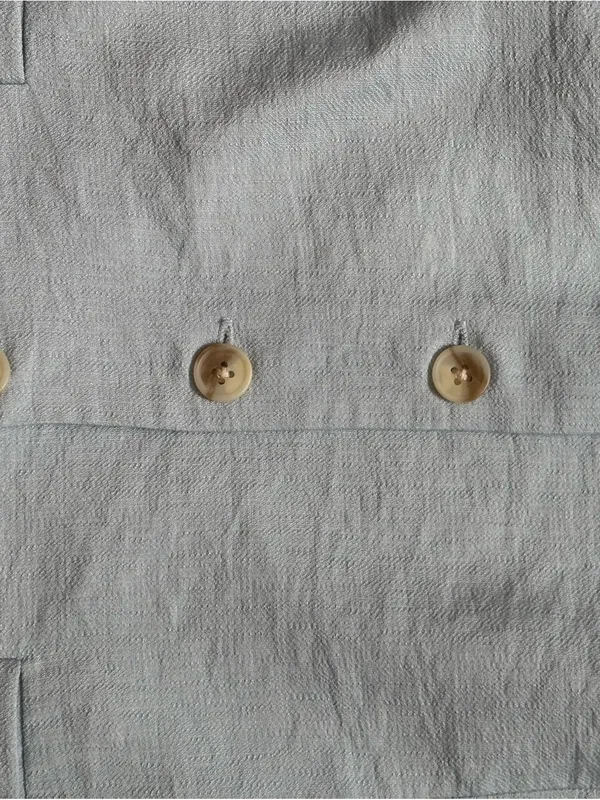 STATE Light Blue Women’s Sleeveless Button Front Vest Size 8 - Image 9