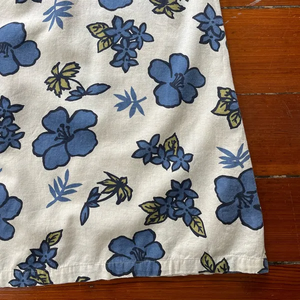 Vintage Zoey & Beth Hawaiian Floral Cotton Linen Maxi Skirt Medium💛 - Image 10
