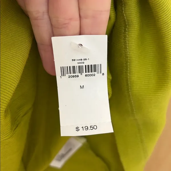 Gap Tank Lime Green Lace Trim Top NWT Size Medium - Image 6