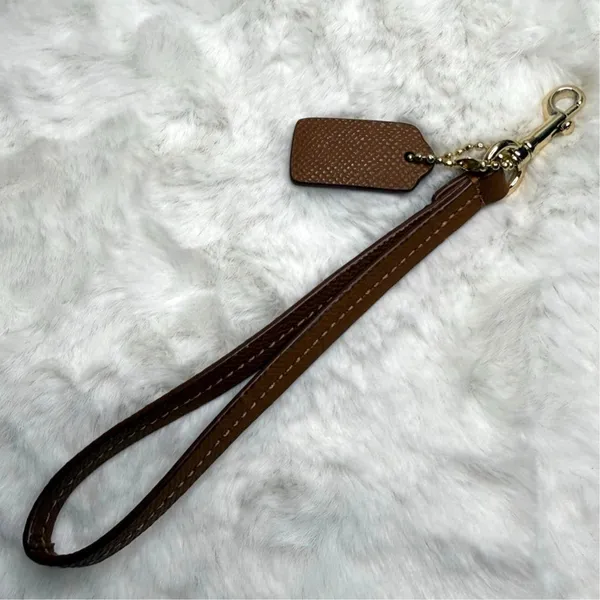 Coach Brown Replacement Hangtag Wristlet Strap - Image 2