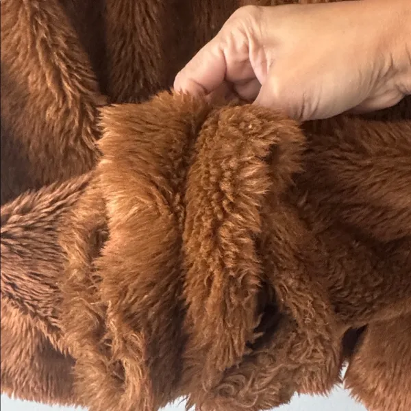 Free People Women's Faux Fur Mena Coat Boho Romantic Timeless Classic - Image 5