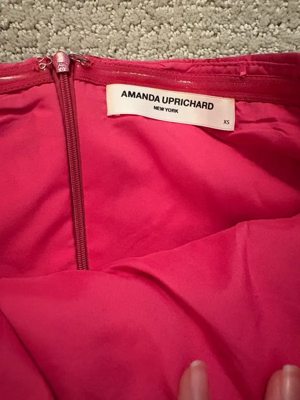 Amanda Uprichard Pink Strapless Mini Dress - Image 5