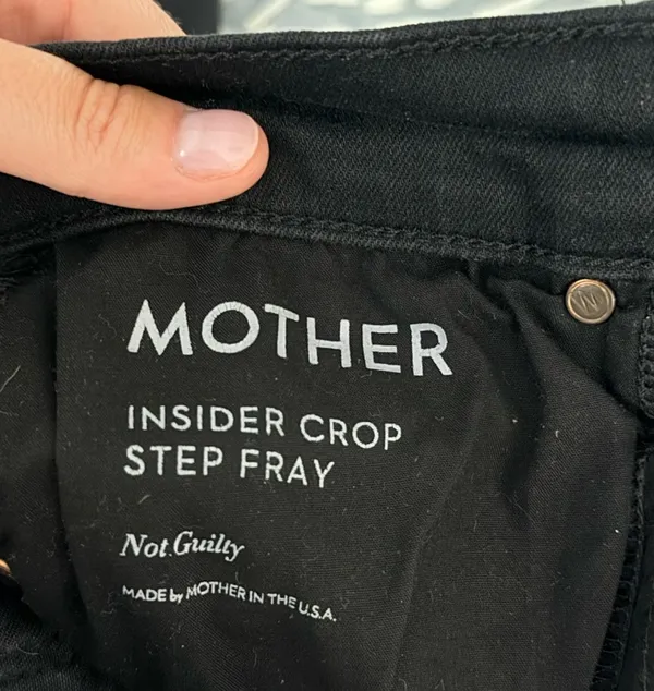MOTHER Insider Denim Crop Step Fray Jeans - Image 5