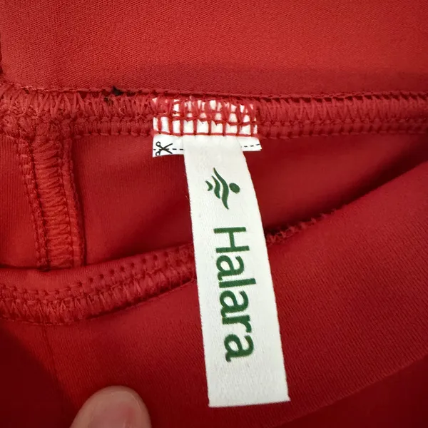 Halara Wide Leg High Rise Orange Red Pull‎ On Pants Comfy Stretch Pant Workwear - Image 6