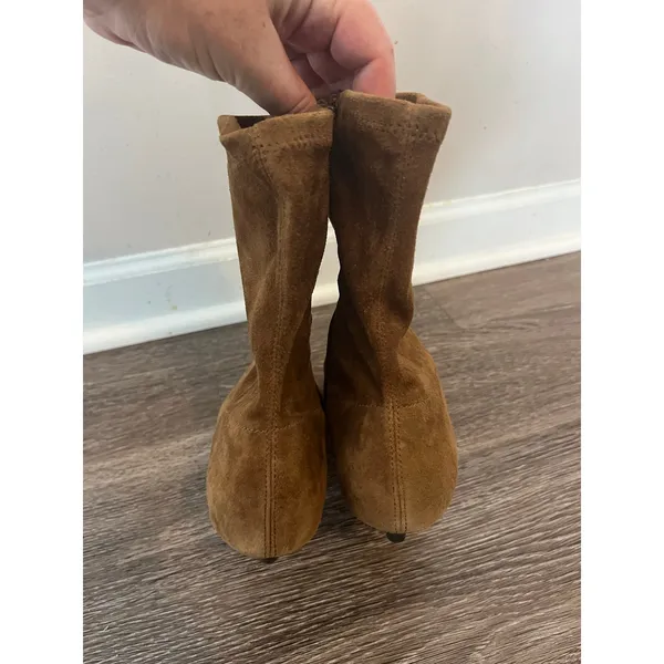 MADEWELL The Ciel Glove Ankle Boot in Warm Chestnut Suede Size 8 - Image 6