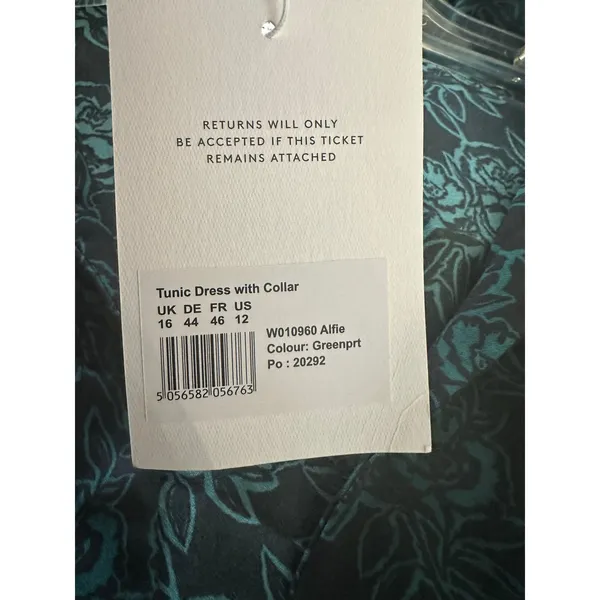 Seraphine Alfie Tunic Layering Maternity Dress with Collar green size 12 - Image 7