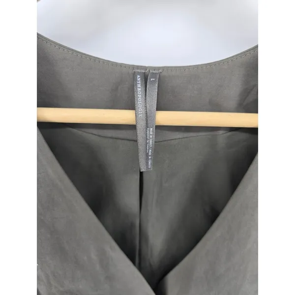 Anthropologie Vest Womens‎ L OB2225417 Olive Green Tailored Button Front EUC - Image 2