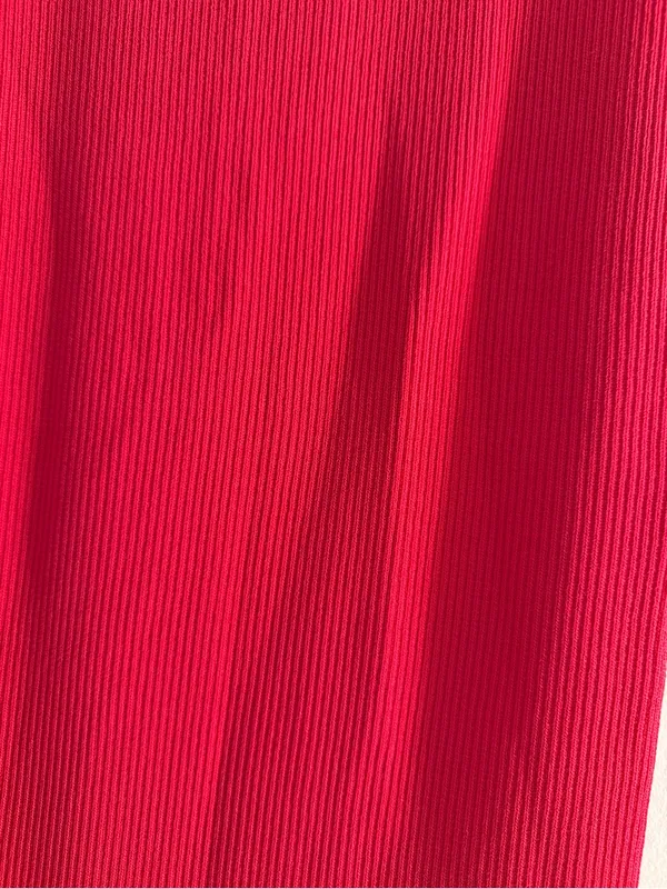 Michael Kors Hot Pink Ribbed Midi Skirt - Image 2