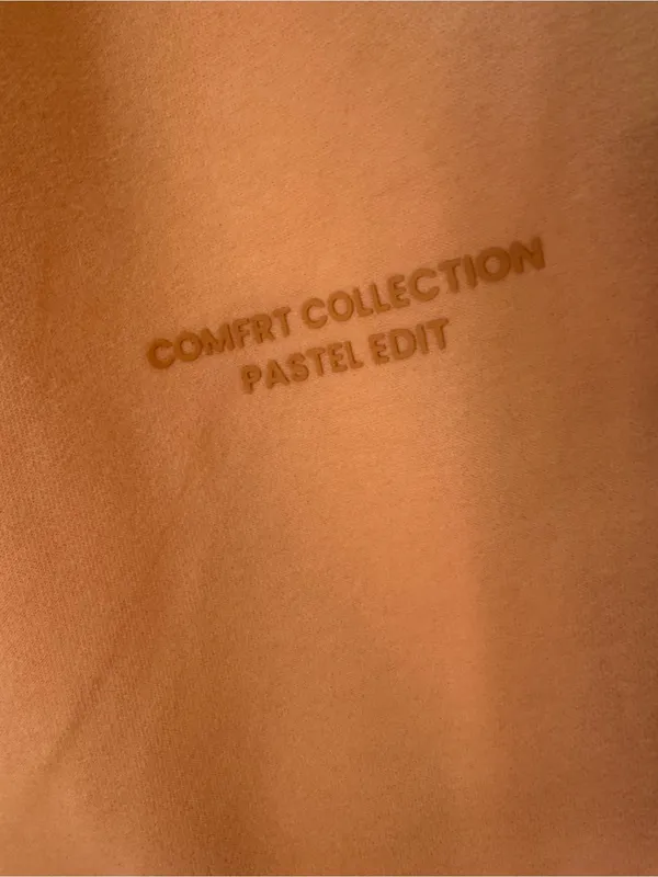 Comfrt Pastel Collection Sweatpants XL Oversize Fit Cuffed Creamsicle - Image 2