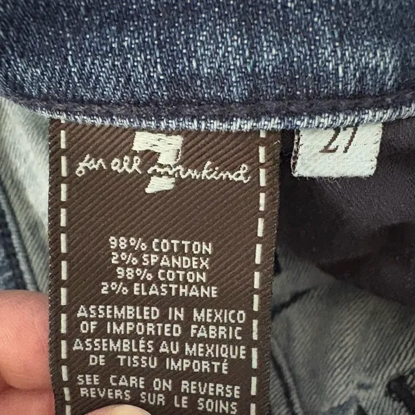7 For All Mankind Straight Leg Jeans‎ Size 27 - Image 10