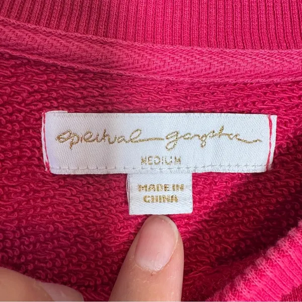 Spiritual Gangster X Peleton Pink Pullover Sweatshirt Womens M Athletic Casual - Image 4