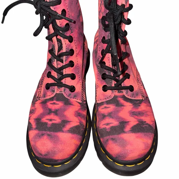 Dr. Marten’s 1460 Pascal Tie Dye Leather Lace Up Combat Boots 6 - Image 4