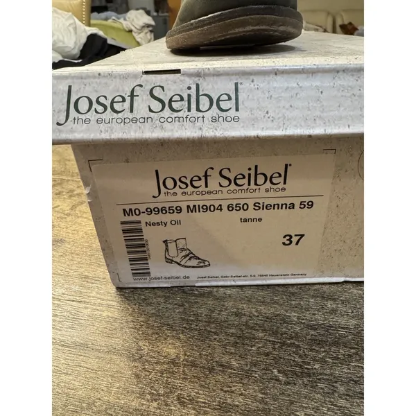 Josef Seibel Sienna 59 Neaty Oil Tanne Olive Size‎ 37 US 6-6.5 Boho Leather - Image 4