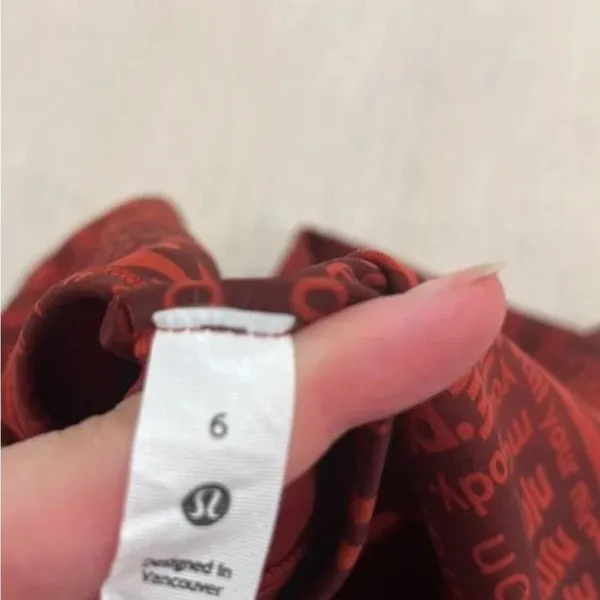 lululemon athletica Red Fitted Crop Tank Top - Image 2
