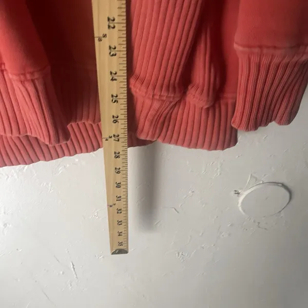 Aerie Small Coral Red Pink Oversized Mind In The Mountains Loungewear‎ Sweater - Image 8
