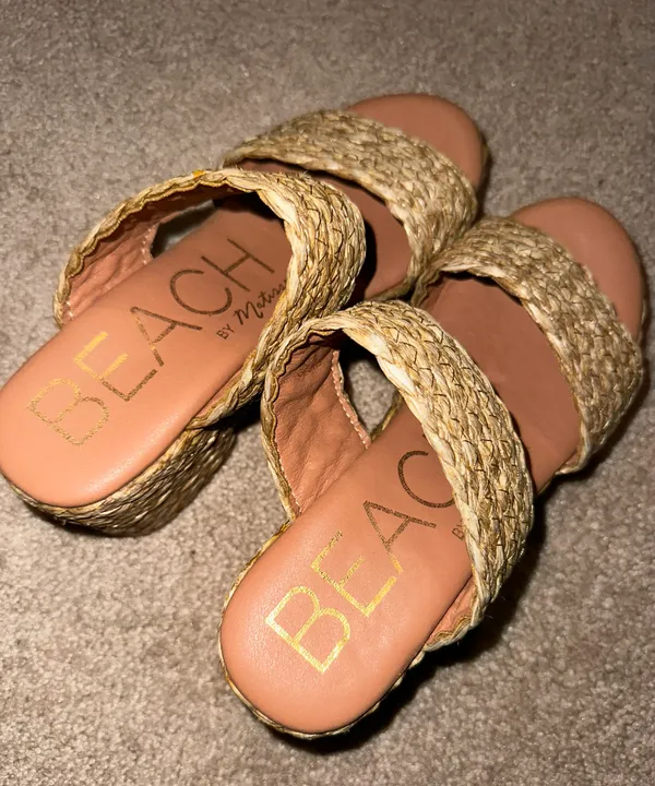 Matisse beach natural woven heeled sandals - Image 2