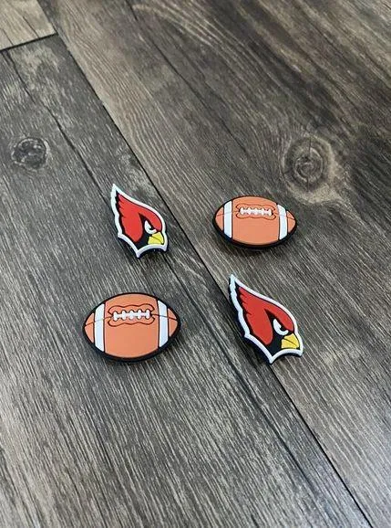 Arizona Cardinals Football Team Charm For Crocs Shoe Charms - 4 Pieces - Image 2