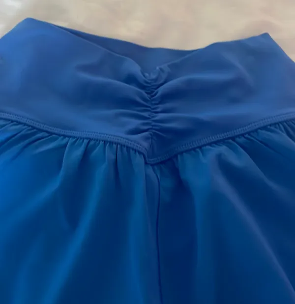 Aerie blue  real me ruched shorts - Image 3