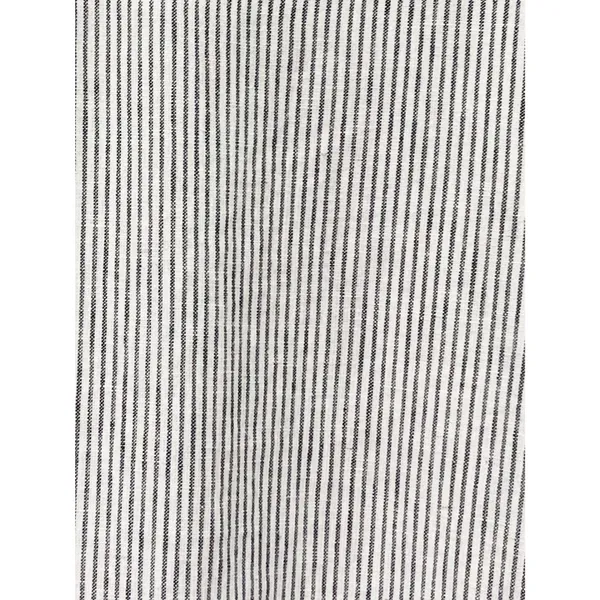 NWT Old Navy Linen Wide Leg Trouser Pants Gray Ivory Stripe High Rise Size Large - Image 8
