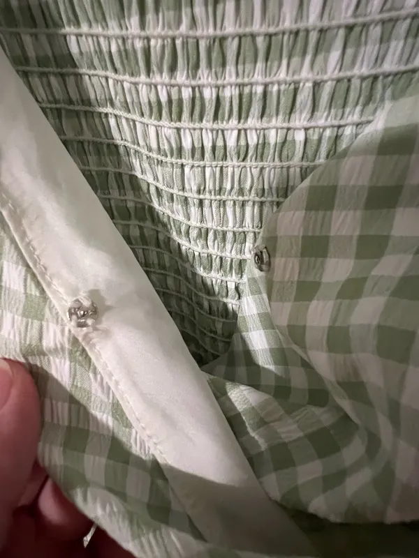 Mustard Seed Gingham Green Dress - Image 4