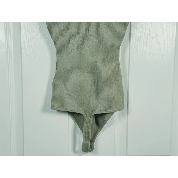 Abercrombie & Fitch Sweetheart Corset Bodysuit Size XS Sage Green Romantic Sexy - Image 10