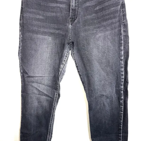 KanCan Charcoal Black High Rise Frayed Waist Skinny Jeans - Image 5