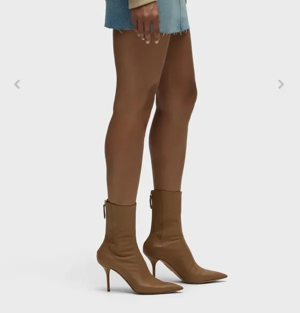 Hudson denim miniskirt, distressed raw edge size 31 - Image 2