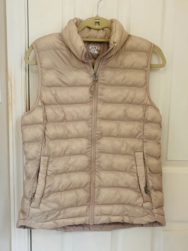 32 Degrees Heat Women’s Puffer Vest in Beige - Image 6