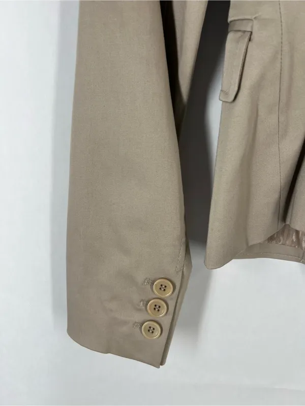 The‎ Limited Tan Stretch Cotton Fitted Blazer Size 2 - Image 7