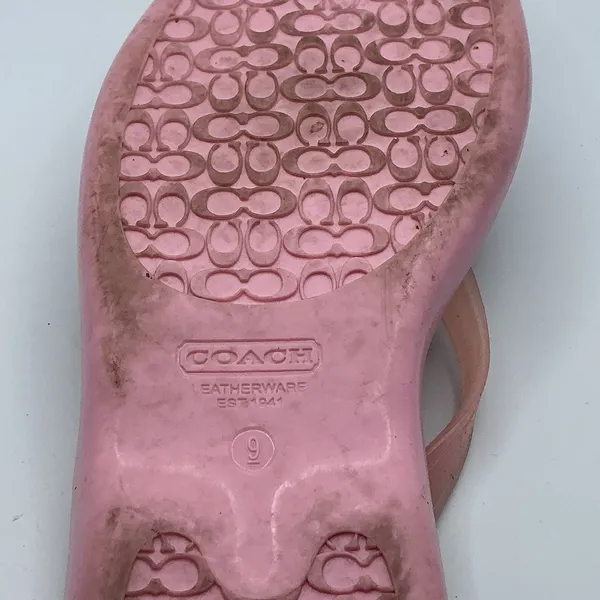 coach‎ flip flops size 9  Pink Floral - Image 10