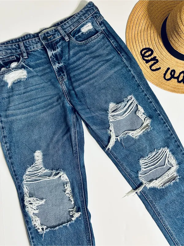 Hidden Bailey High Rise Boyfriend Distressed Jeans Size 29 100% Cotton - Image 5