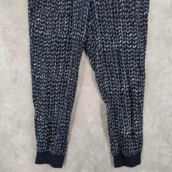 Ann‎ Taylor Loft Navy Blue Arrow Cropped Capri Pants Petite Medium - Image 4