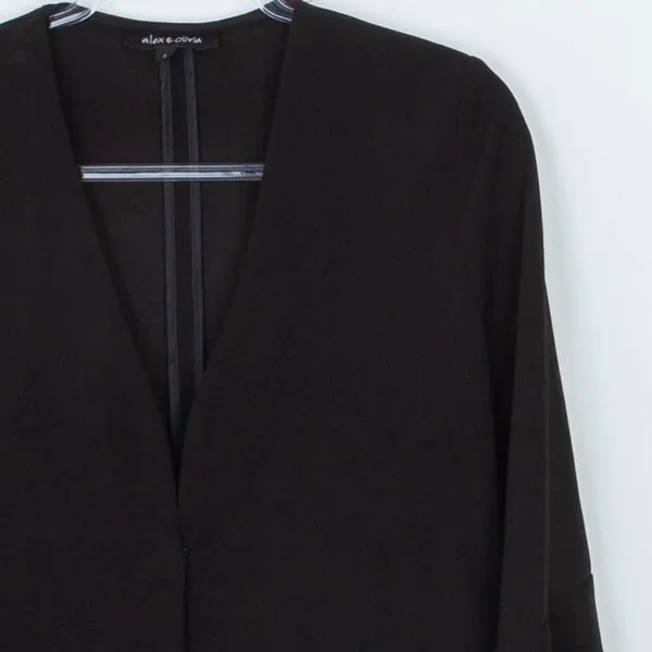 Alex & Olivia Bell Sleeve Black Blazer Women's Size Small‎ - Image 2