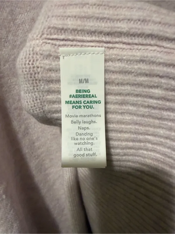 aerie Relaxed Crewneck Sweater in Light Lavender M - Image 9