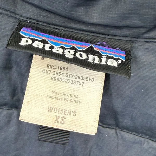 Patagonia Fiona Parka Womens XS Black Quilted Goose Down Puffer Coat 28355 F0 - Image 2