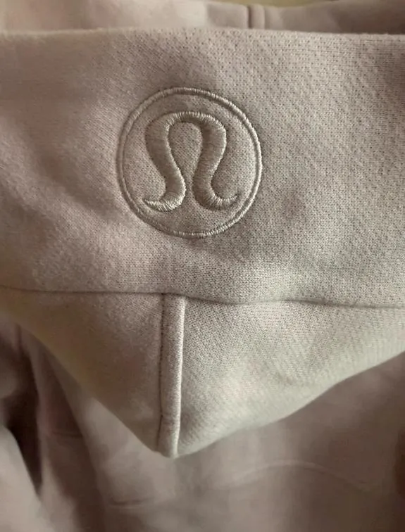 NWT Lululemon Scuba Oversized Half-Zip Cropped Hoodie in Porcelain Pink Sz M/L - Image 7