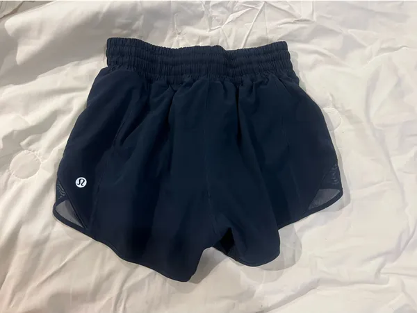 Navy Lululemon Hotty Hot Shorts 2.5" - Image 4