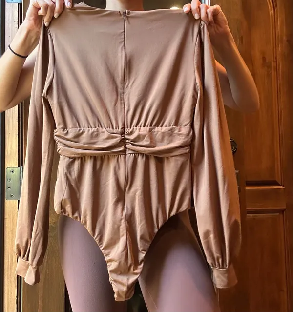 Princess Polly JUDE LONG SLEEVE BODYSUIT BROWN - Image 4