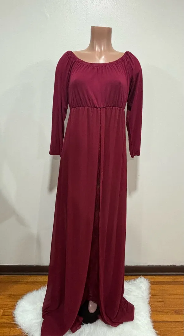 Red Maternity Dress Size L - Image 2