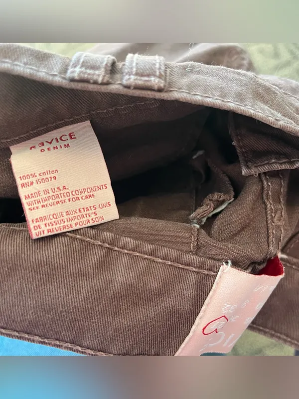 Revice Denim Brown Cargo Carpenter Pants - Image 4