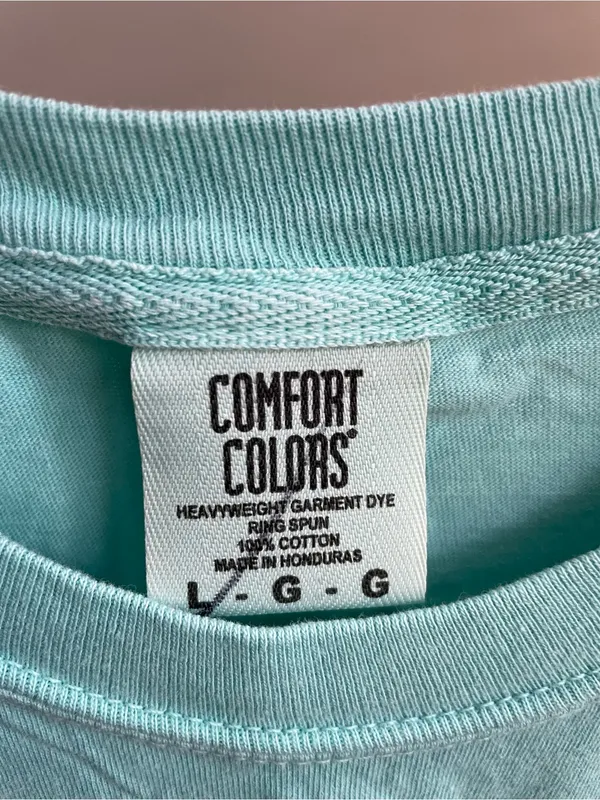 Comfort Colors Plum Island Graphic Tee - Aqua Blue - Image 2